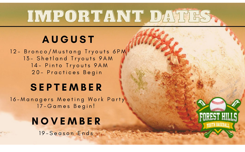 2022 Fall Important Dates